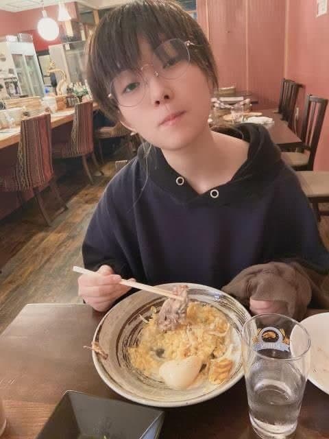 Pretty Japanese girl with glasses