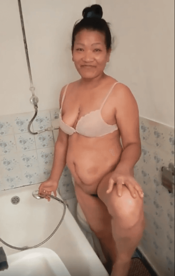 my slut wife in the bathroom