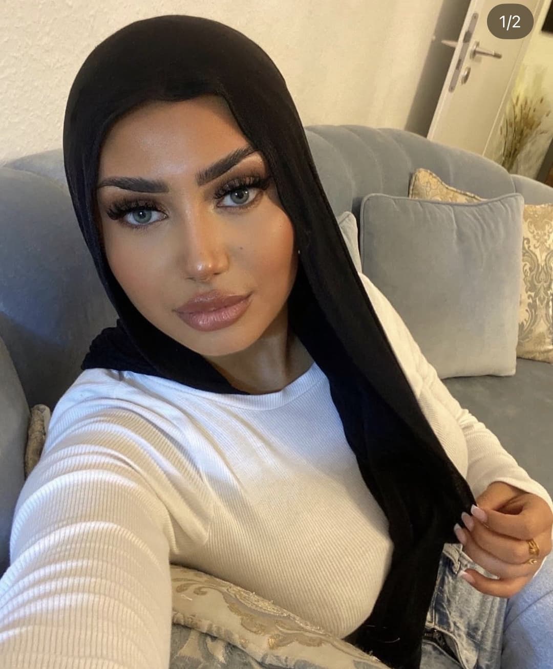 iraqi hoejabi with dsl showing why hijabi bitches r the best ????