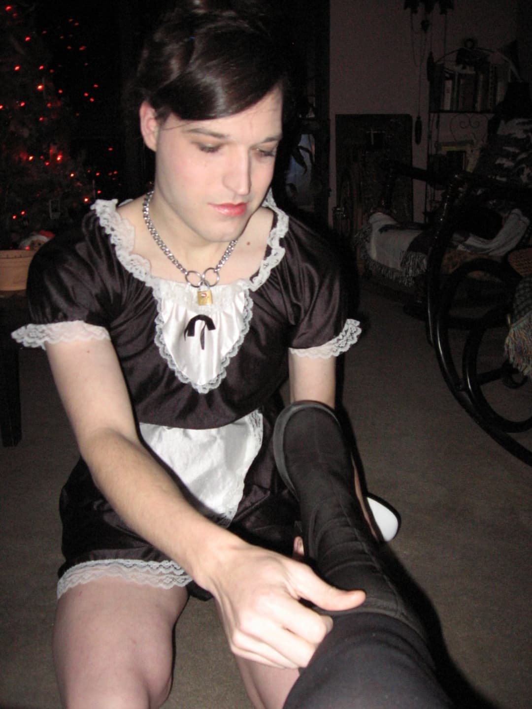 femdom gilf and her sissy xmas