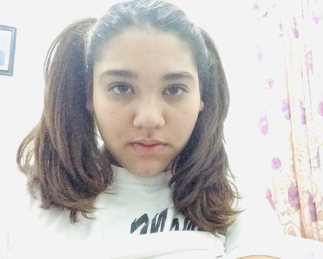 Latina cutie with big areolas