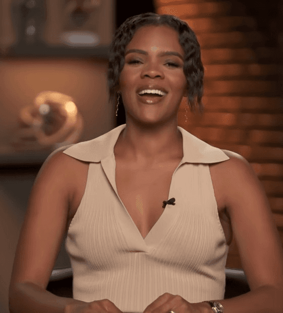 Black honey Candace Owens is brown sugar. Shut up this petite slut with white cock in her mouth