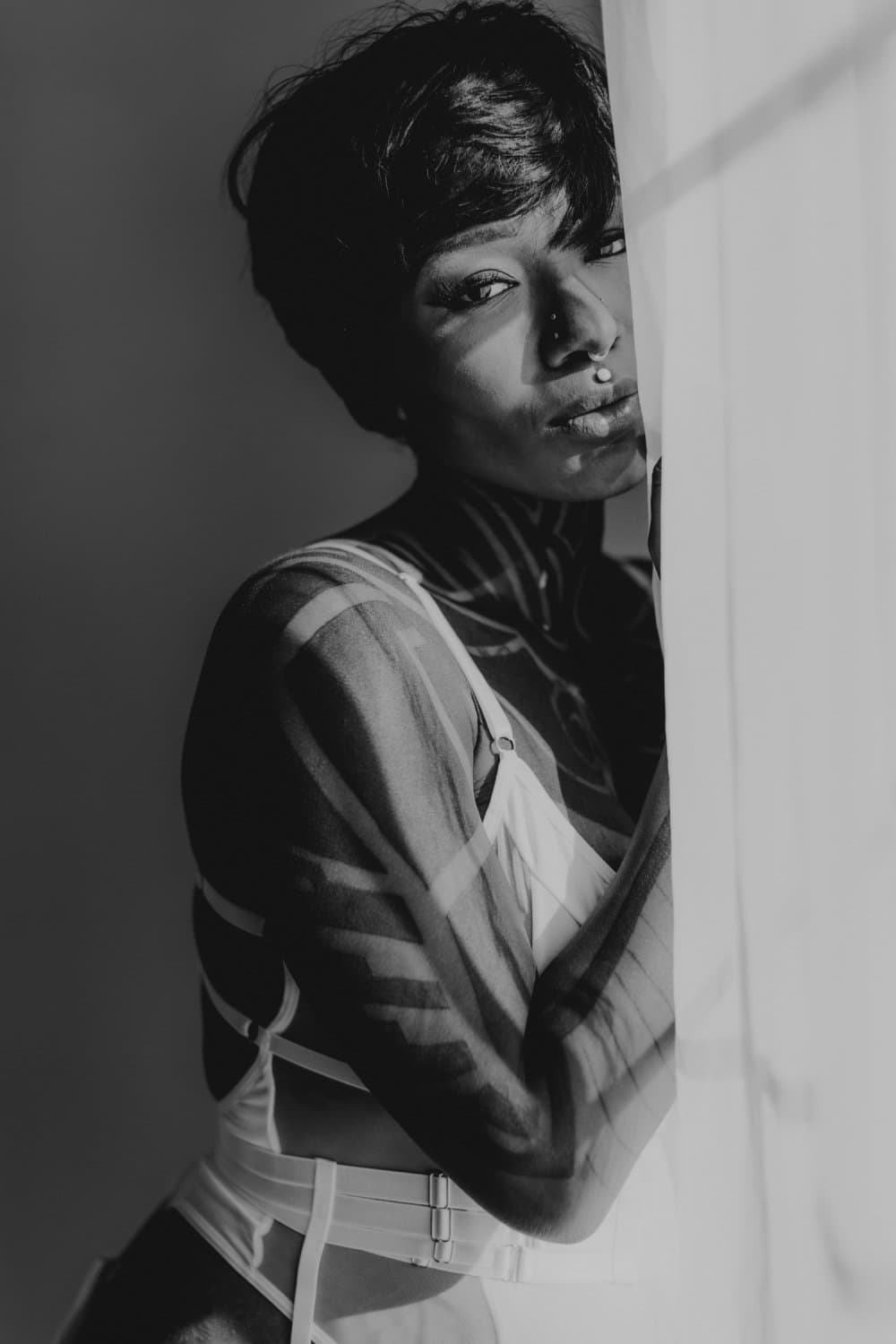 Tatted black beauty boudoir