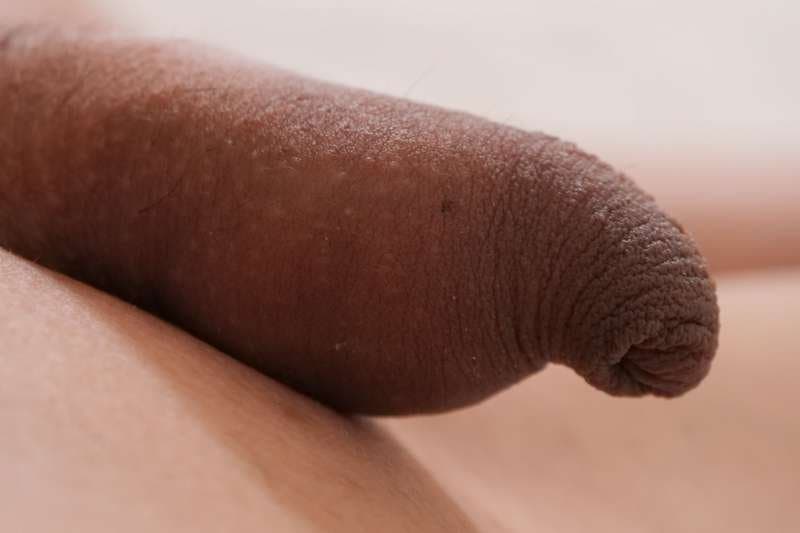 Click to view full size Cute Femboy girl foreskin close up