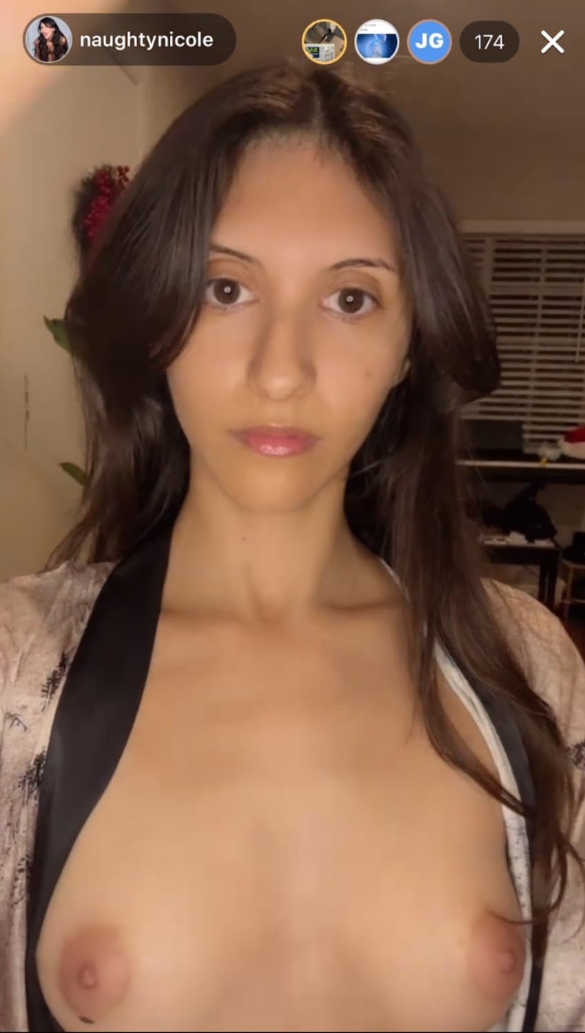 Gorgeous brunette with long legs