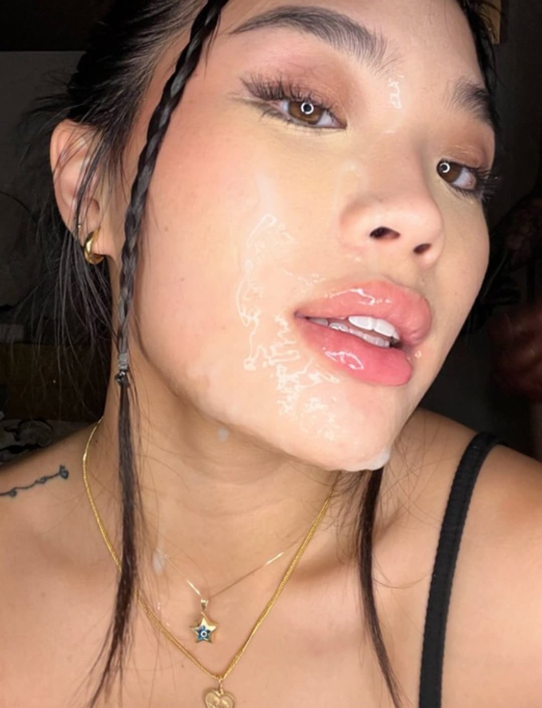 Sexy asian hottie shows off her tight body and fucks vietnamese hottie