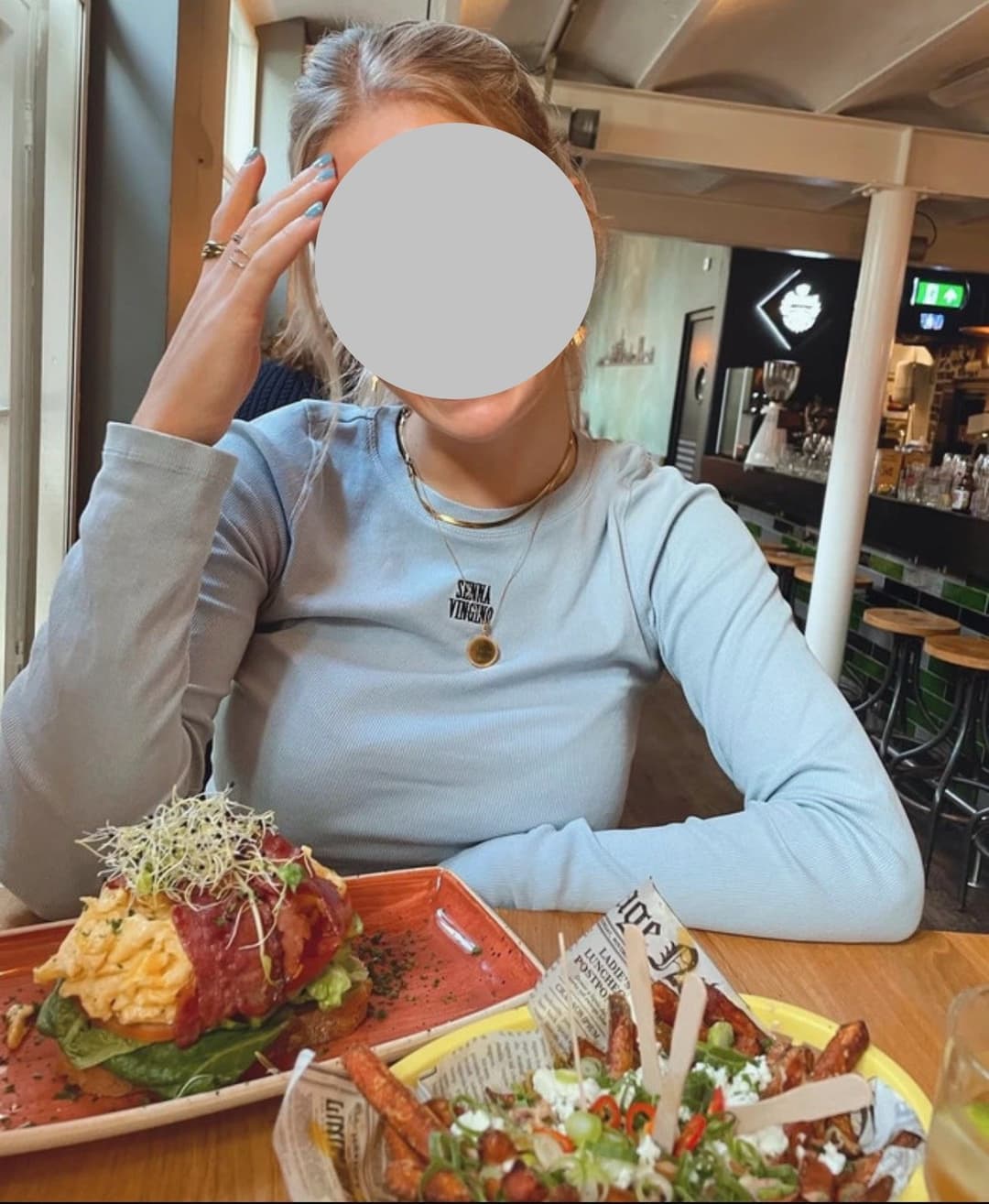 Mayte Cum on her clothes