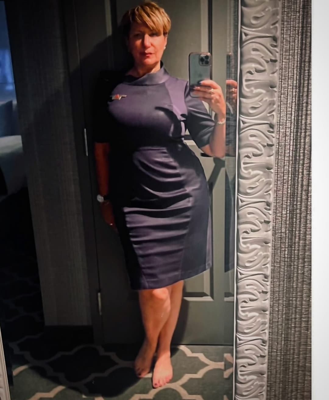 Thick Gilf flight attendant 3