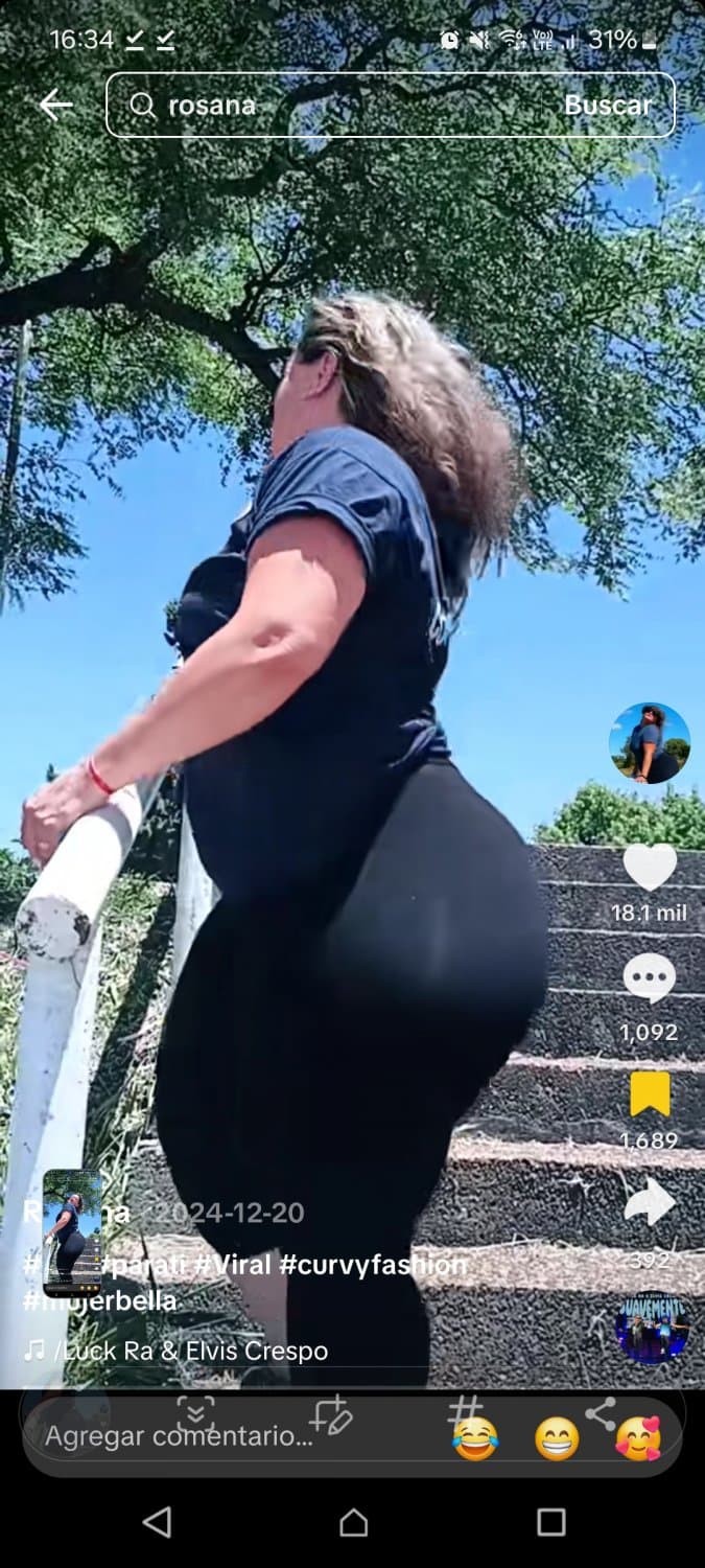 Rosana Alicia maidana milf culona mega culo madura tiktok bimbo pan bimbo