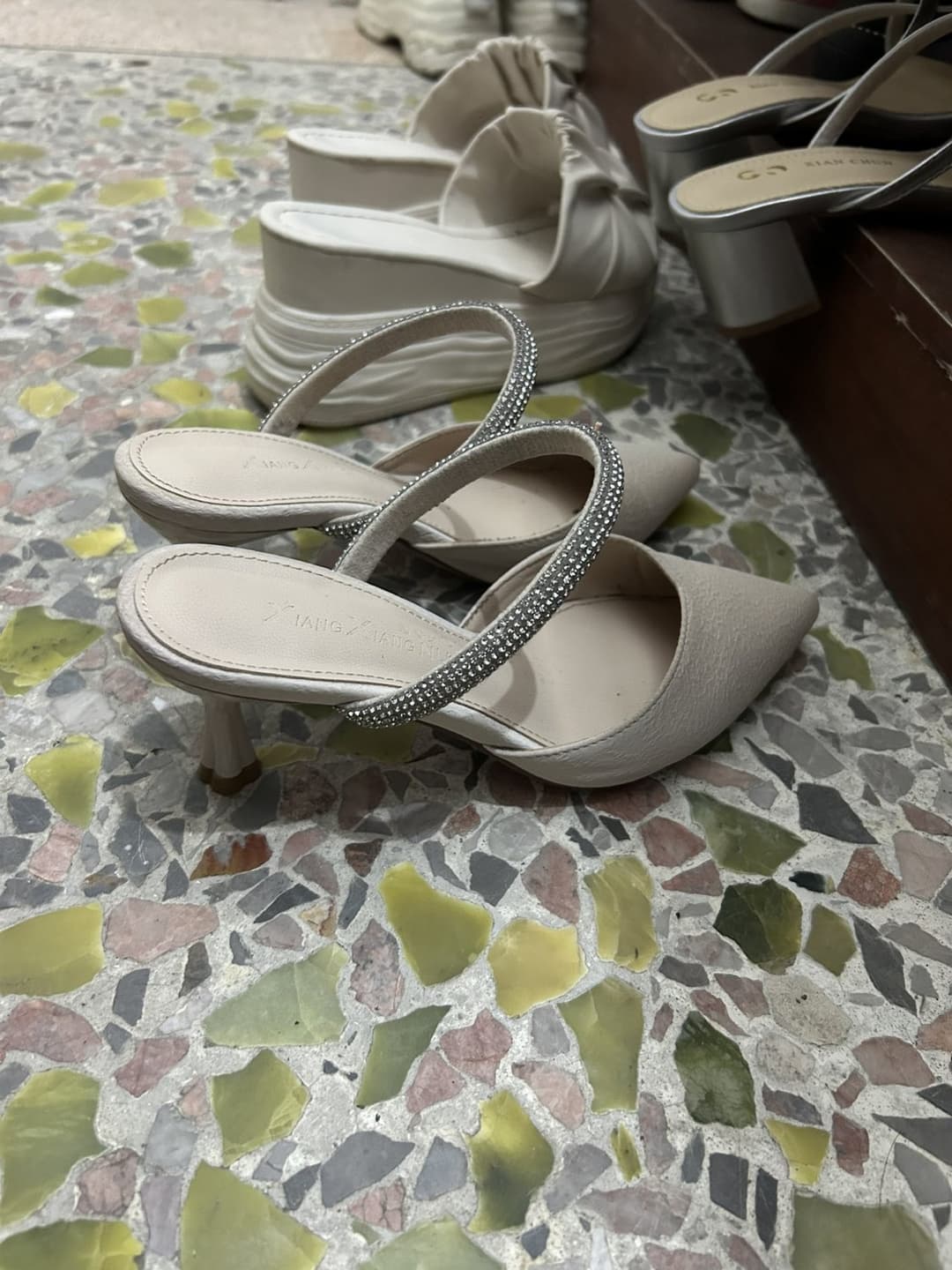 Cock & cum into asian shoes