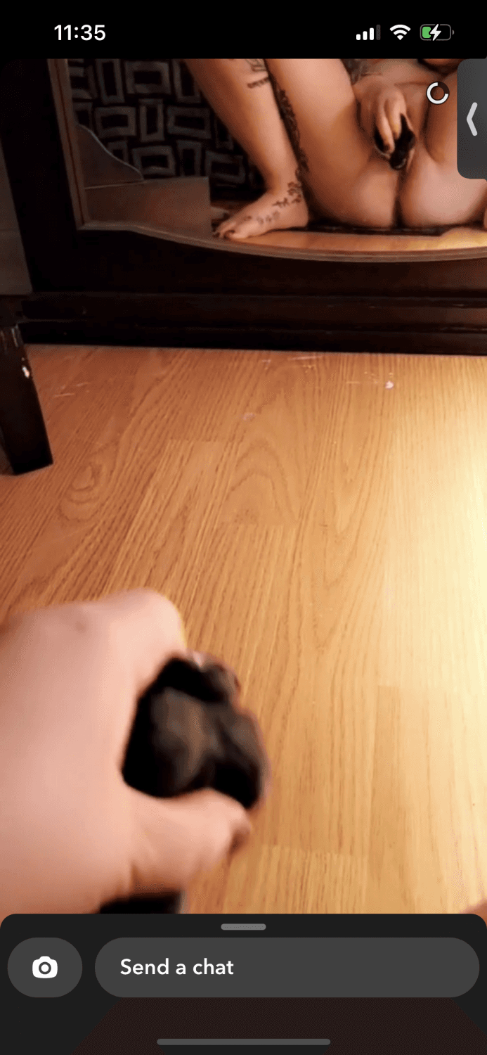 Amateur Snapchat big titty goth girl