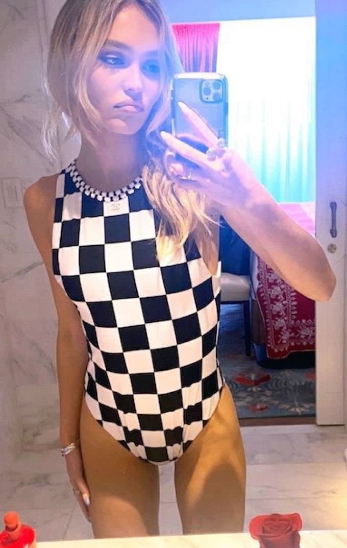 Lily-Rose Depp Such A Beautiful Slut!! How I love To Suck On Those Hard Nipples Of Hers ????