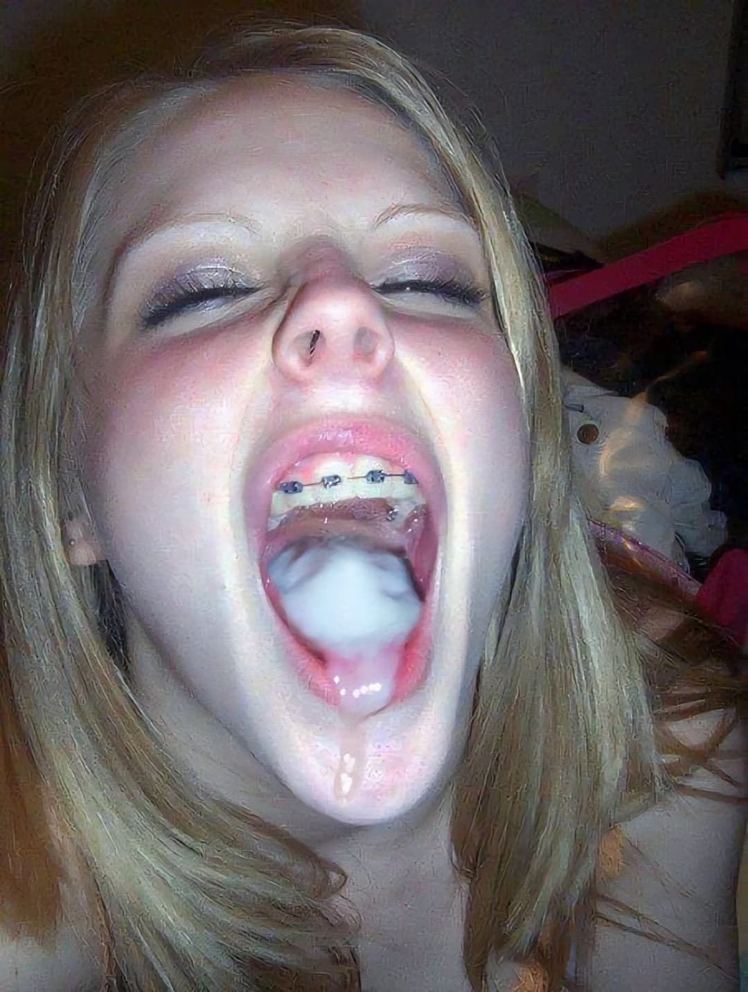 Click to view full size Throwback teens with braces cum and cute 18+