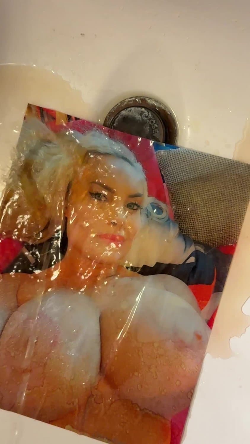 Coco gets a golden shower