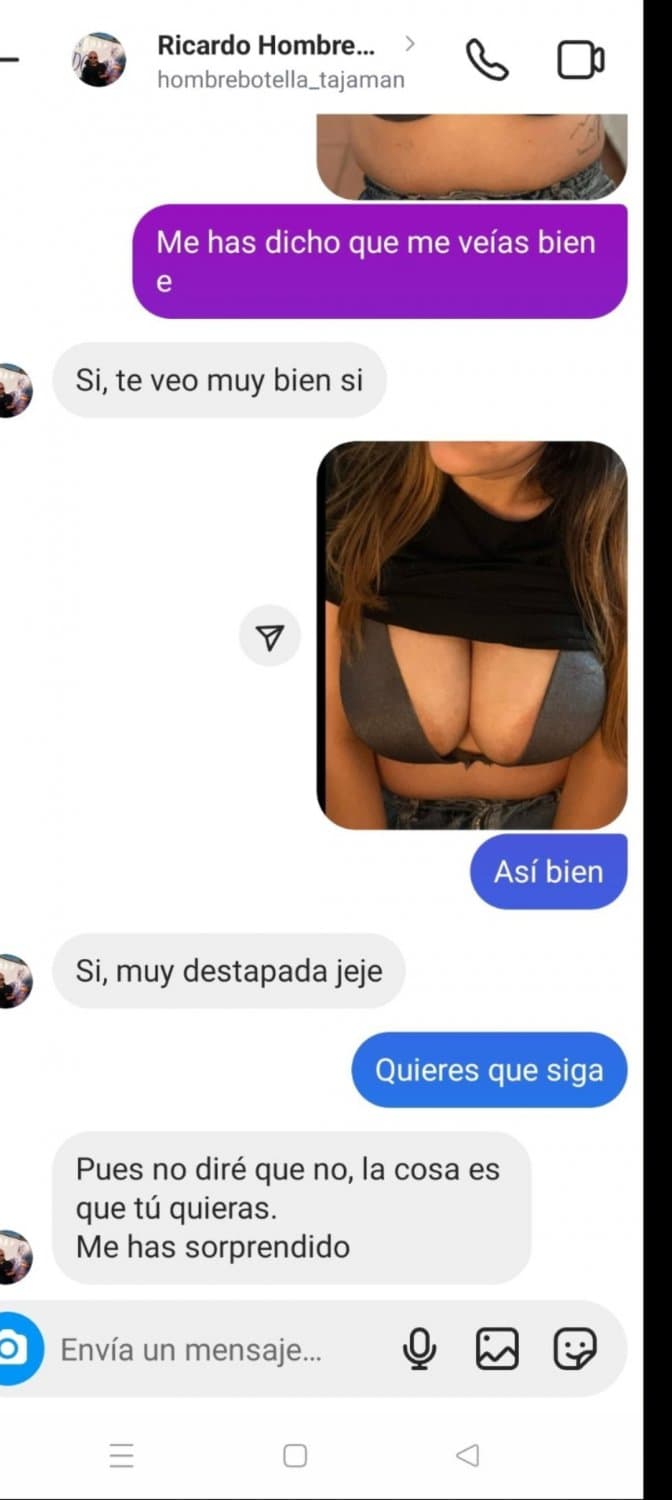 Cuando un amigo recibe un mensaje de la mujer de su amigo ... Putona tetona de Barcelona María Jesús