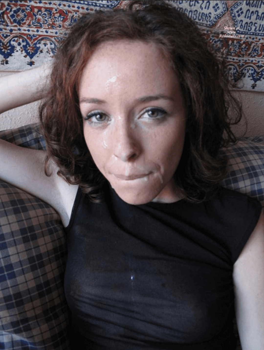 Tiny titty redhead girlfriend loves facials