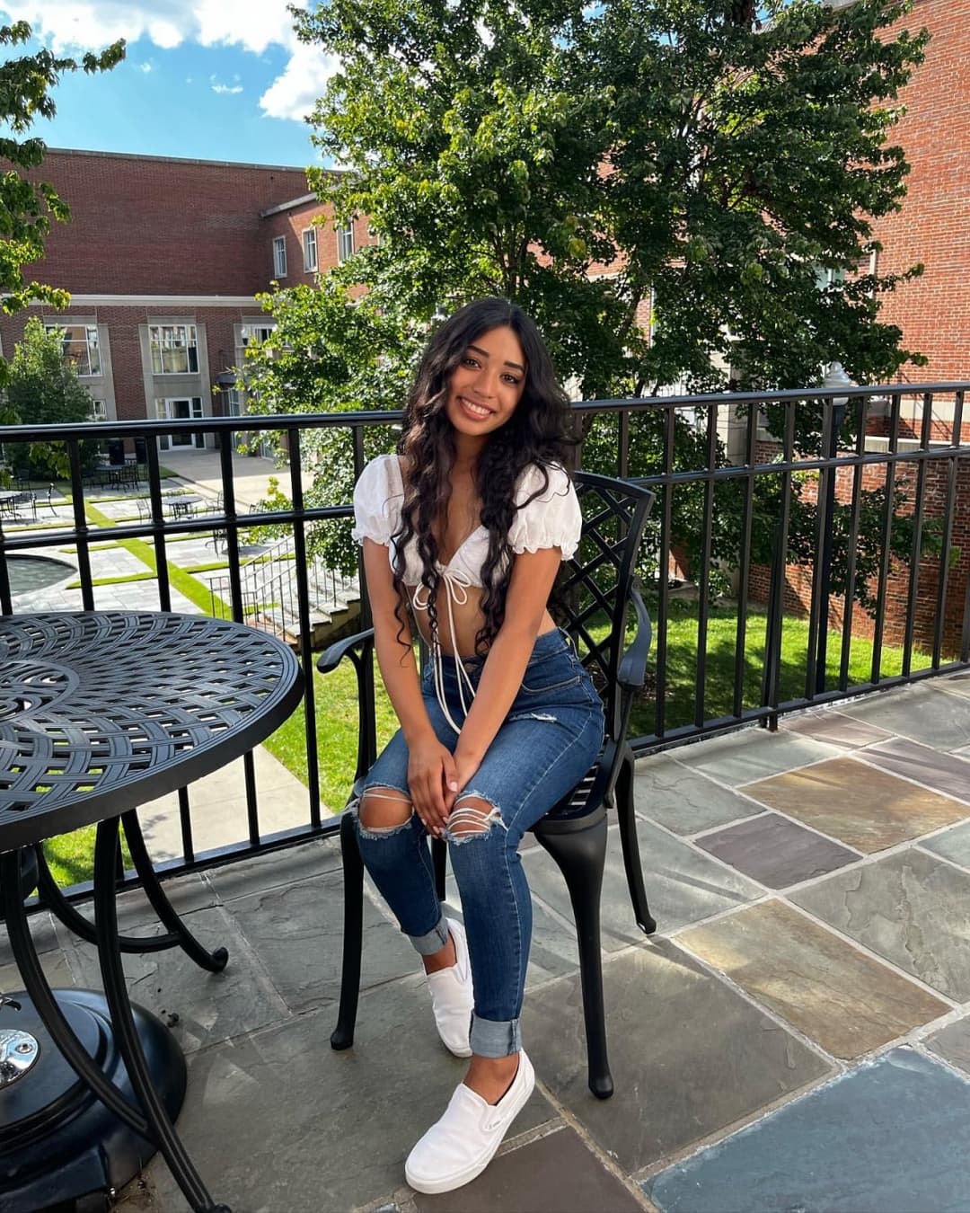 Click to view full size Cute college freshman dm if you have her leaks getting fucked doggy and facial