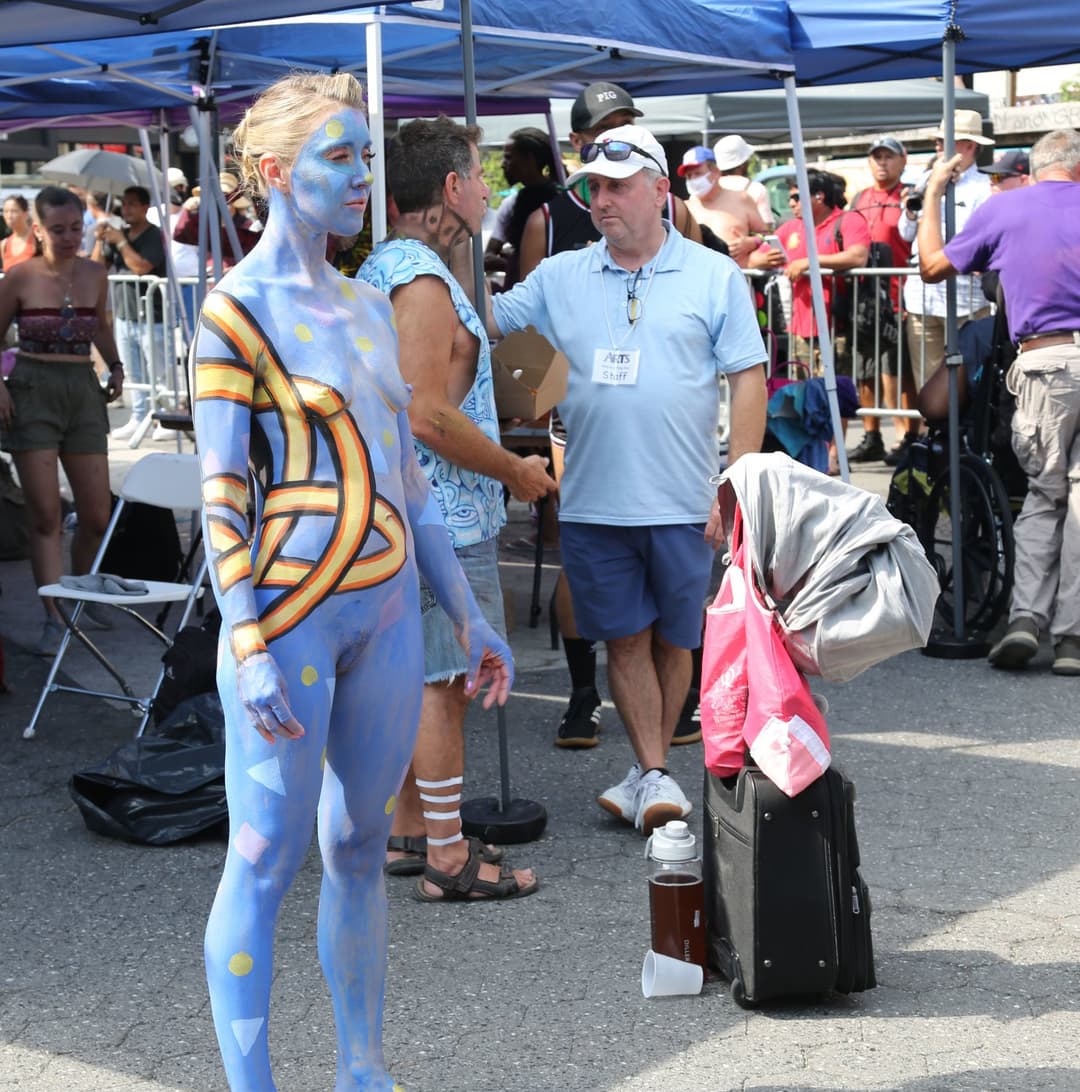 Body painting day in NYC