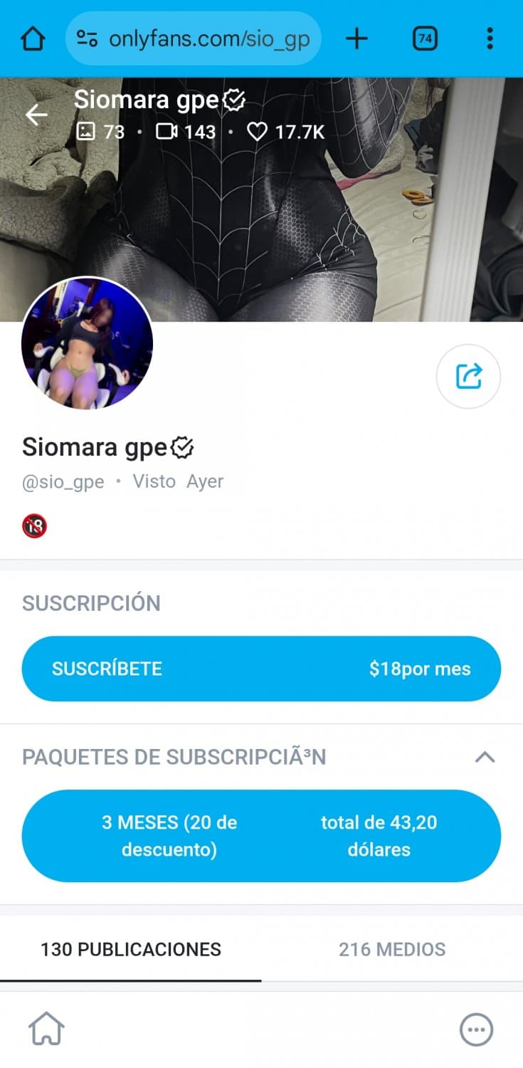 Alguien que compre el onlifan de esta chica que me gustoy me pase sus fotos y le envio un video mio