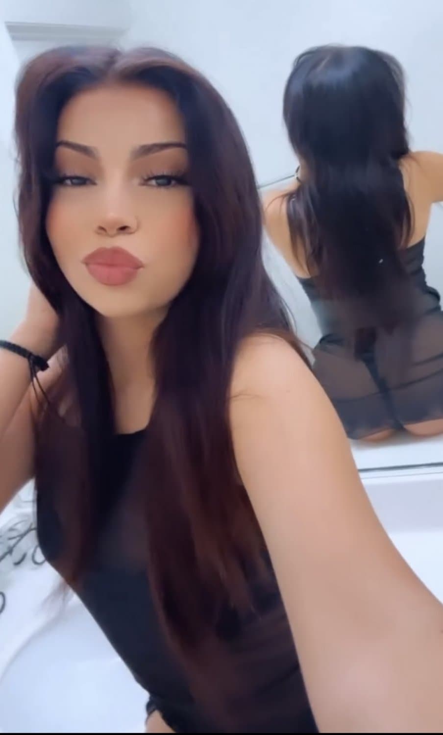 More of Nikki’s tight pink pussy and ass reverse cowgirl