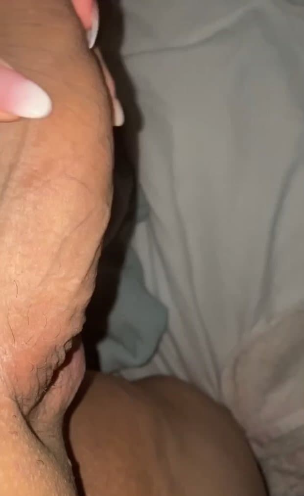 Thick Latino Femboy shows big cock