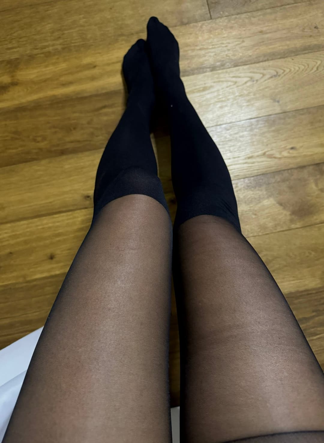 My feet in stockings will drive you crazy