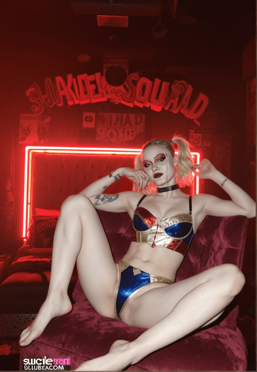 Zara Larsson as Harley Quinn AI mix