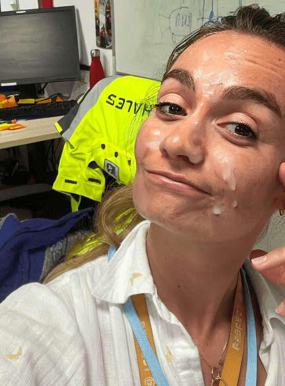 Adeline Rousse Cumshot (french cum slut)