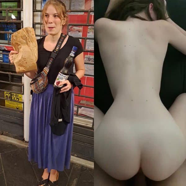 Teen slut taken doggy