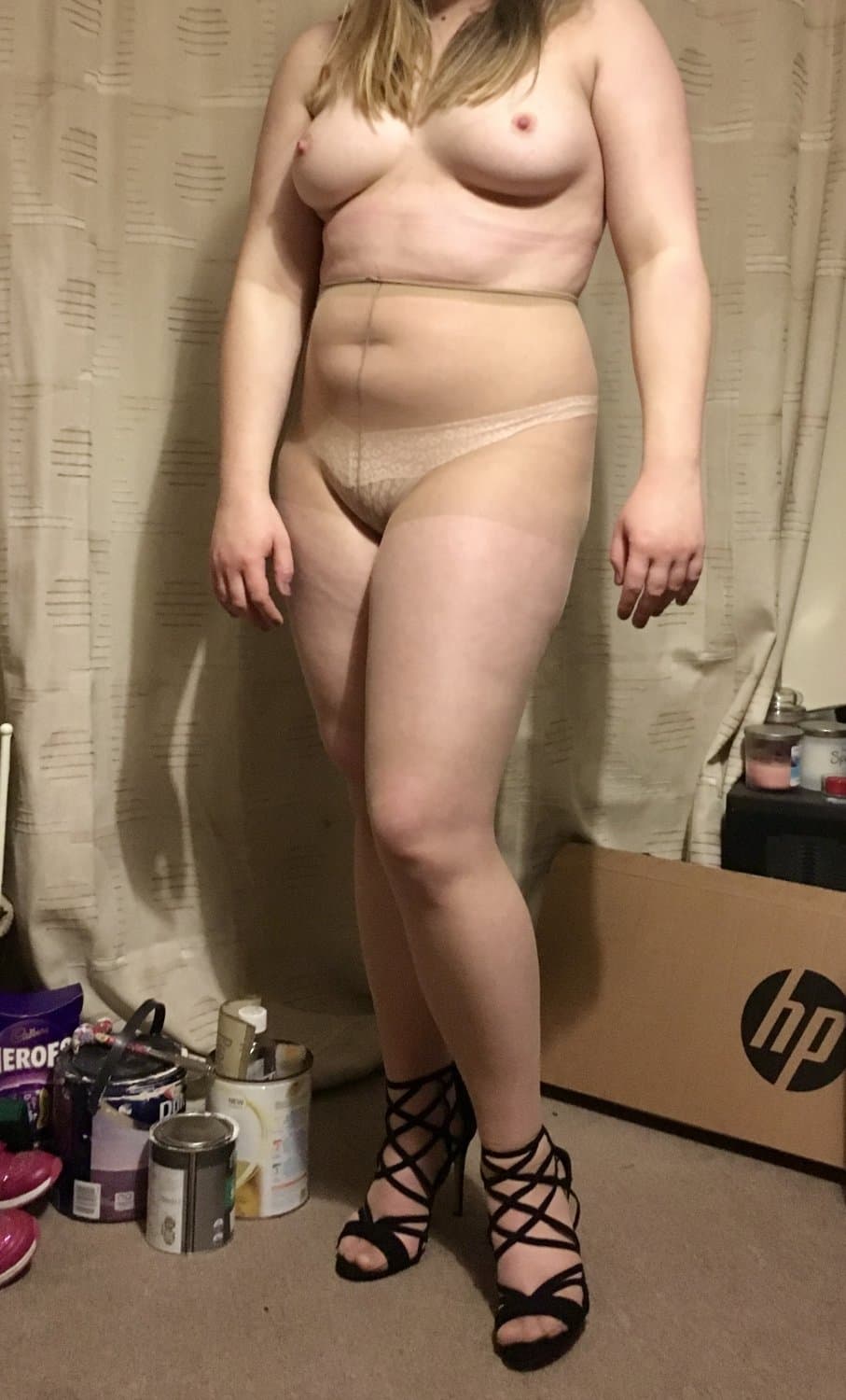 Chubby pantyhose