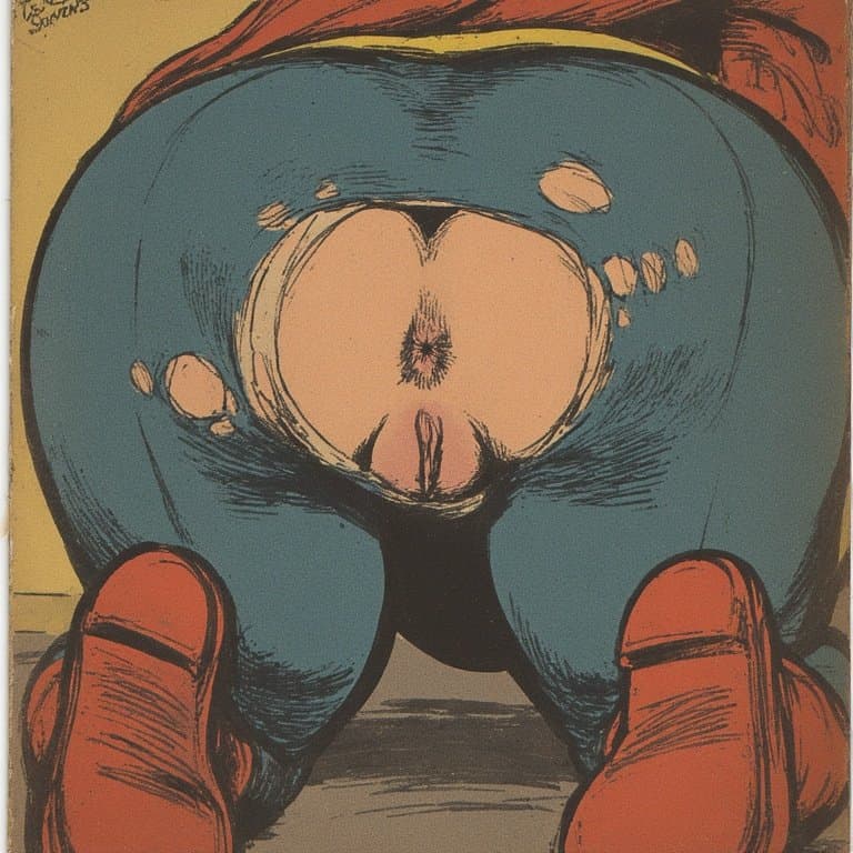 Vintage superhero pinup