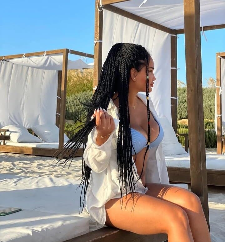 Sexy glamour feet pedicure woman sexy tits