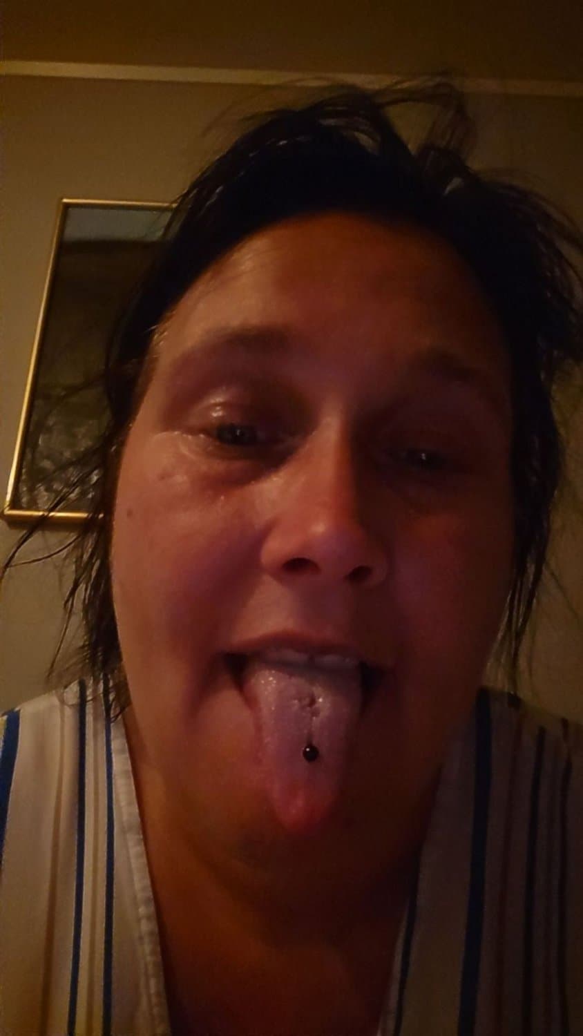 Click to view full size Risk ugly pig Ellinor showing her chubby sexy body