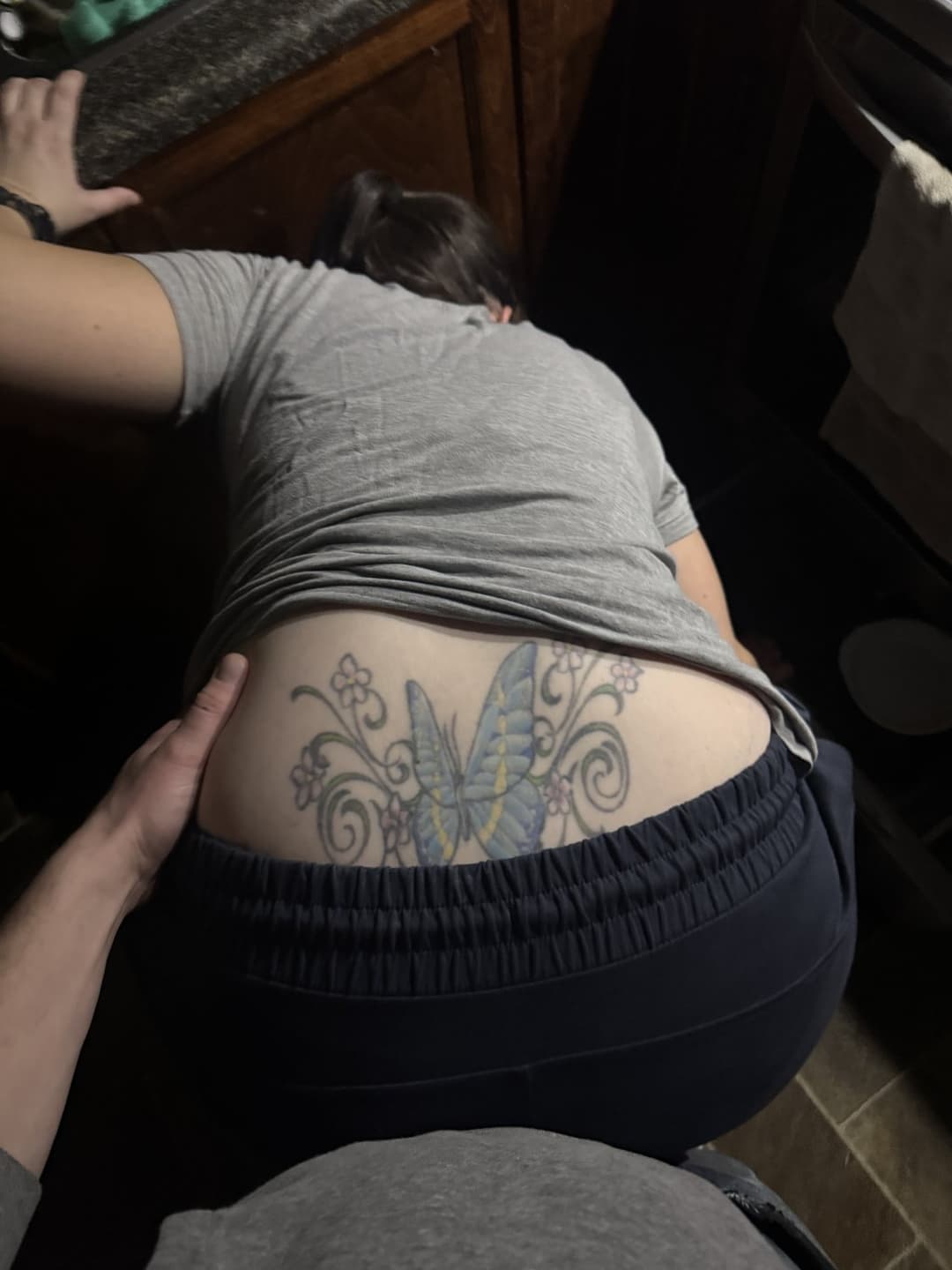 Sexy MILF wife so sexy when sleeping. Touch her!