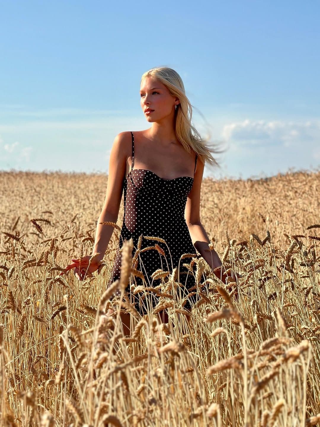 Click to view full size Sky Bishop (17) getting ready for BBC and becoming a star!