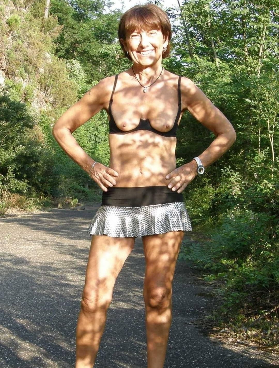 Hot Granny slut  skinny