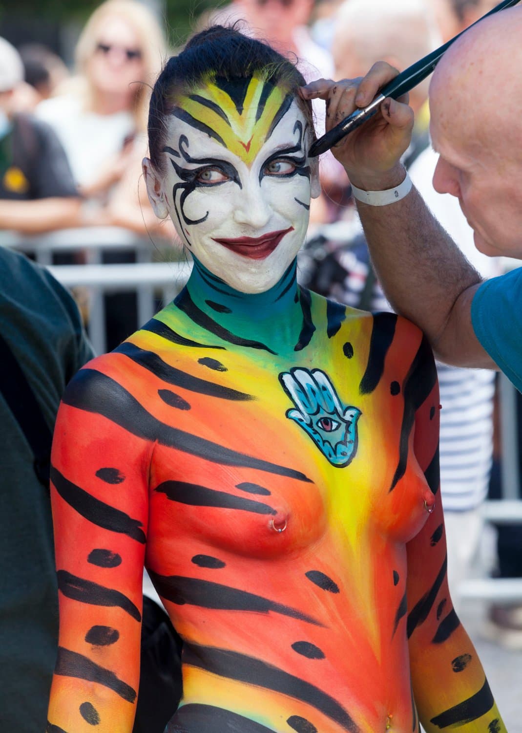 Body painting day in NYC