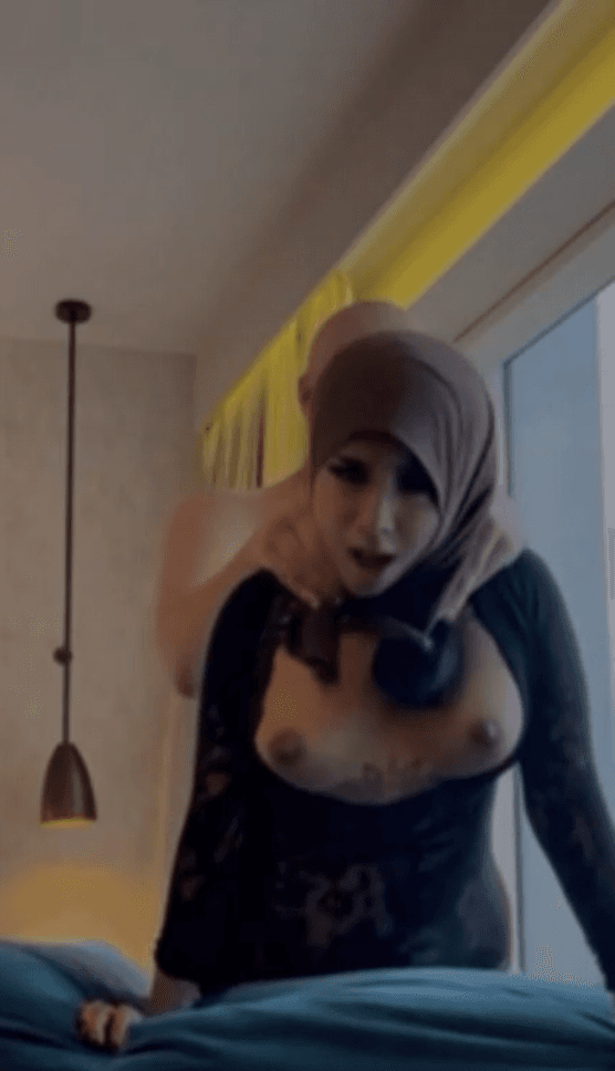 Busty arab babe fucked hard by a white guy