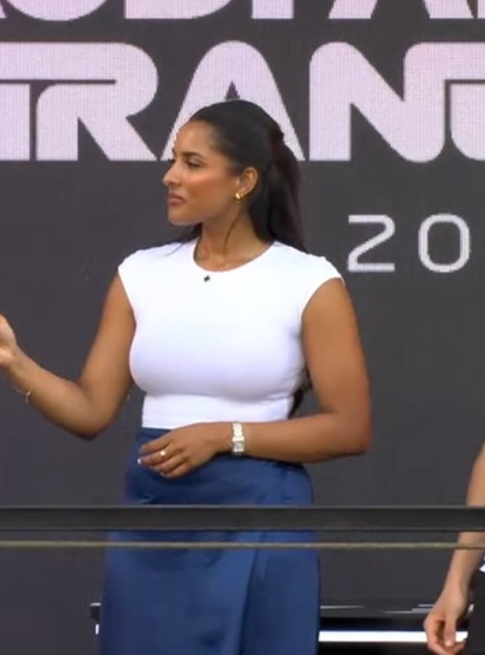 Just completed my 4th F1 season beating my cock to their brown desi presenter w huge curry cannons