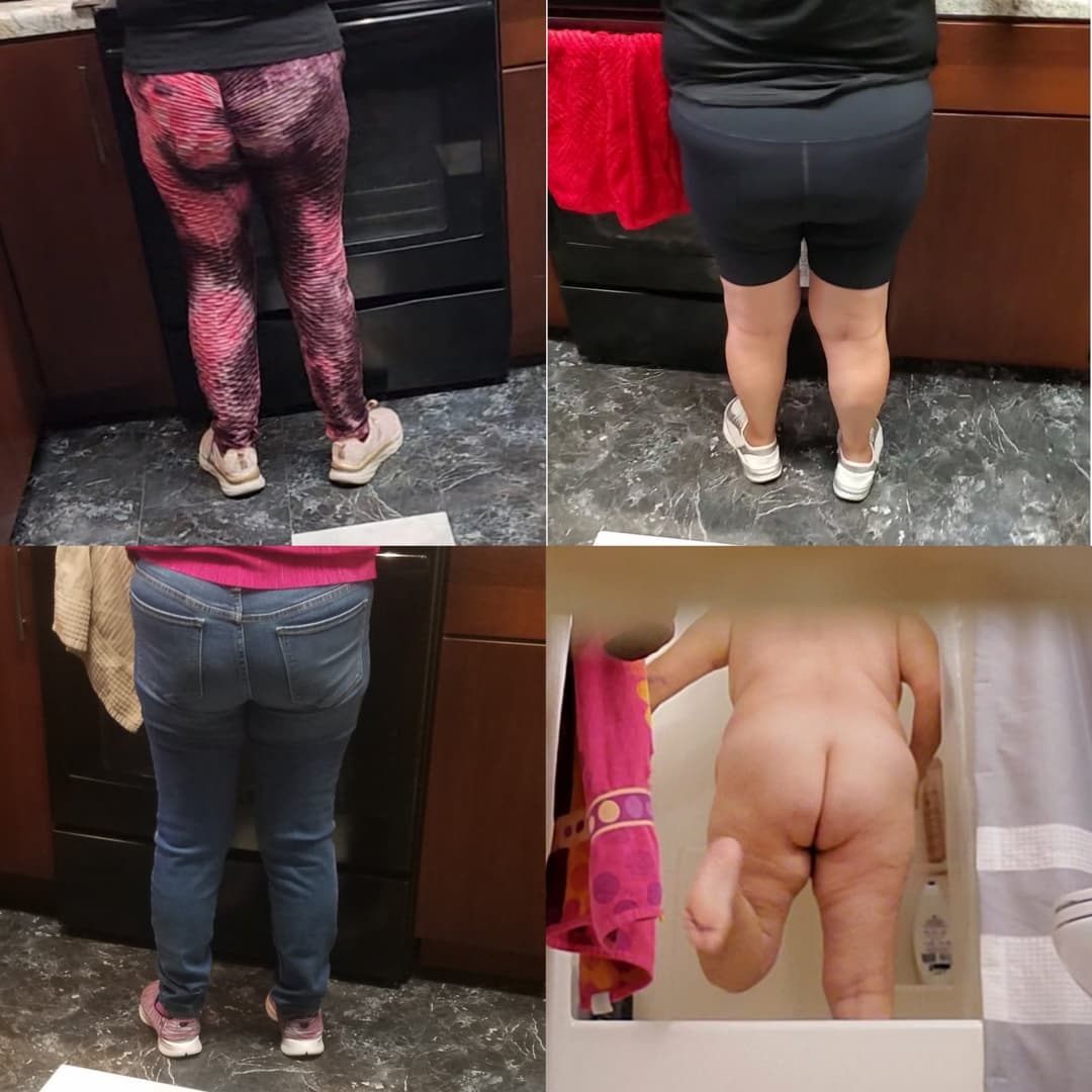 My fuck pig whore mom bending over all the time