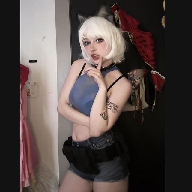 Skullgirls Cosplay Ms Fortune Tiktok Catgirl Egirl Goth Slut