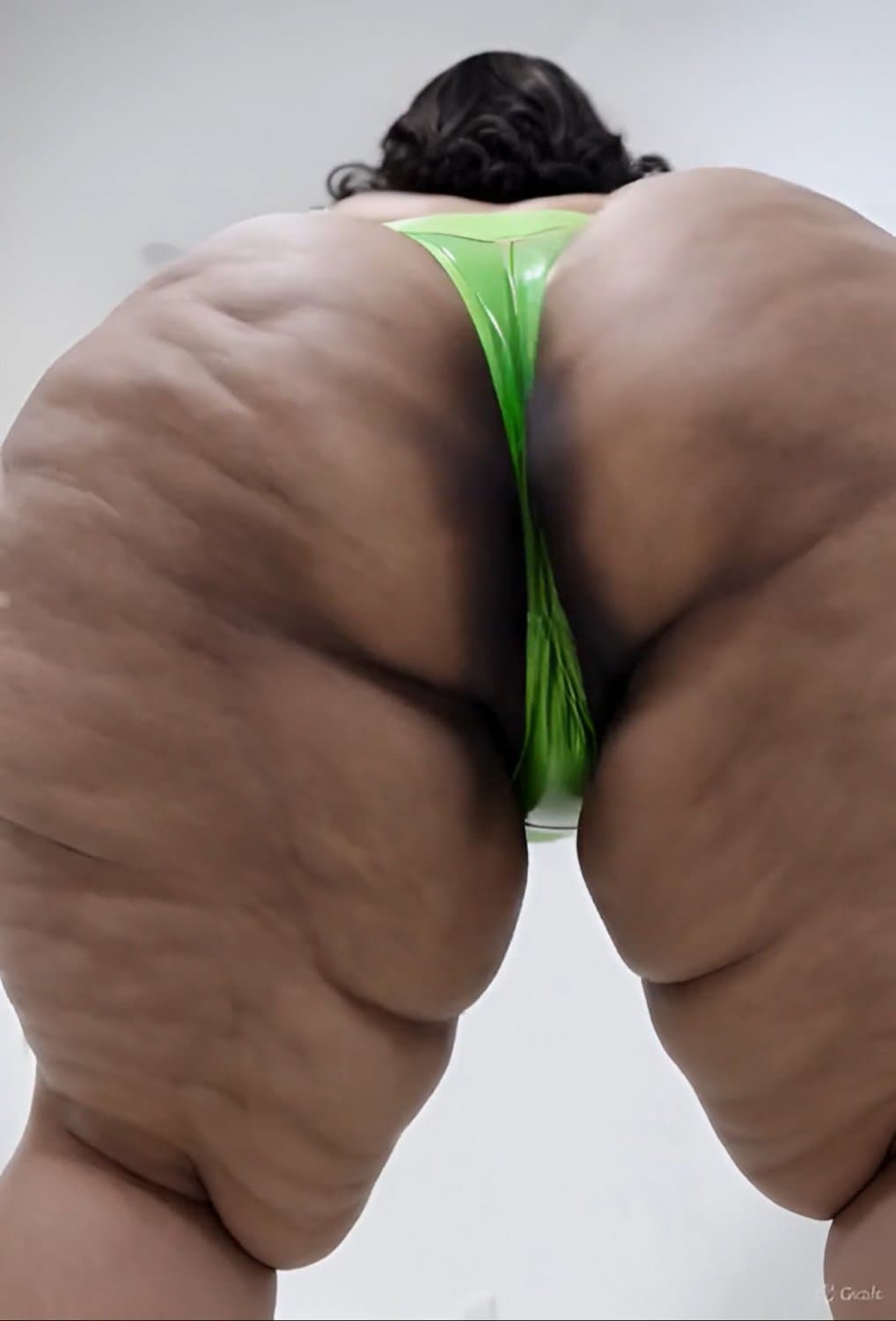 Gordibuena Colombiana Yesenia Rodriguez Best Cellulite Booty In Lime Latex 2
