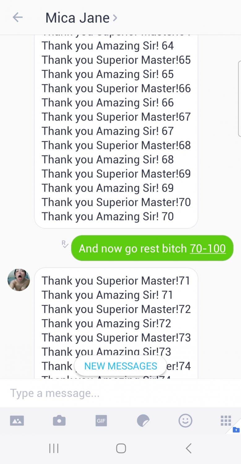 Srupid worthless pinay cumdump bitch Mica doing degrading task on my command ! ?