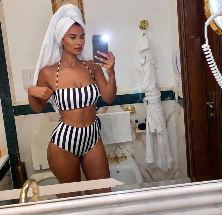 Maya Jama Hot as Fuck Baddie gets Cocked in her Purple Bikini Amazing Orgasm ?????✊????