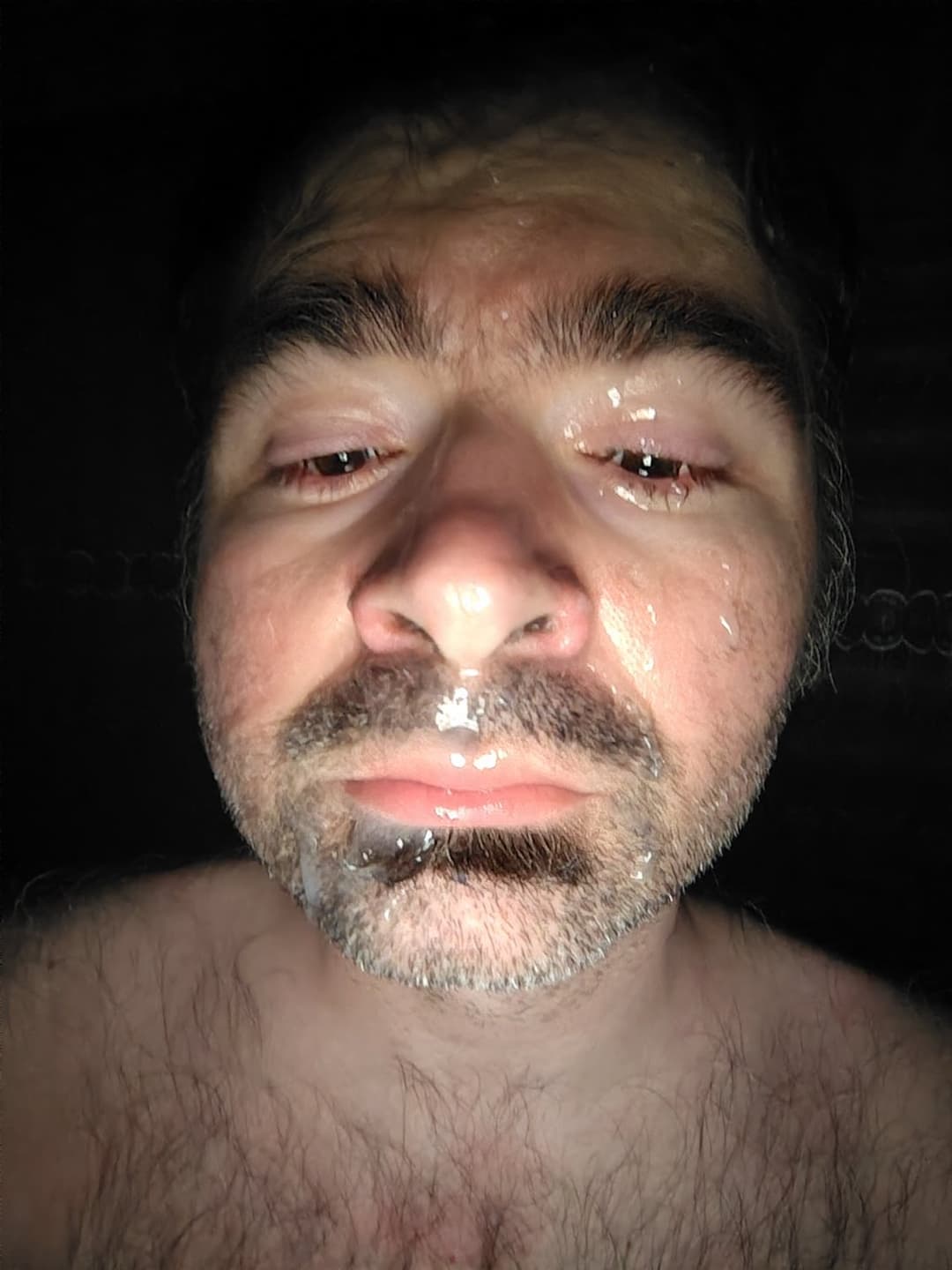 Splattered By My Own Cum