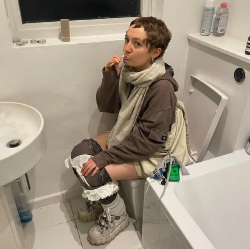 Pretty Girl is made to cut her hair and strip, crying cumslut