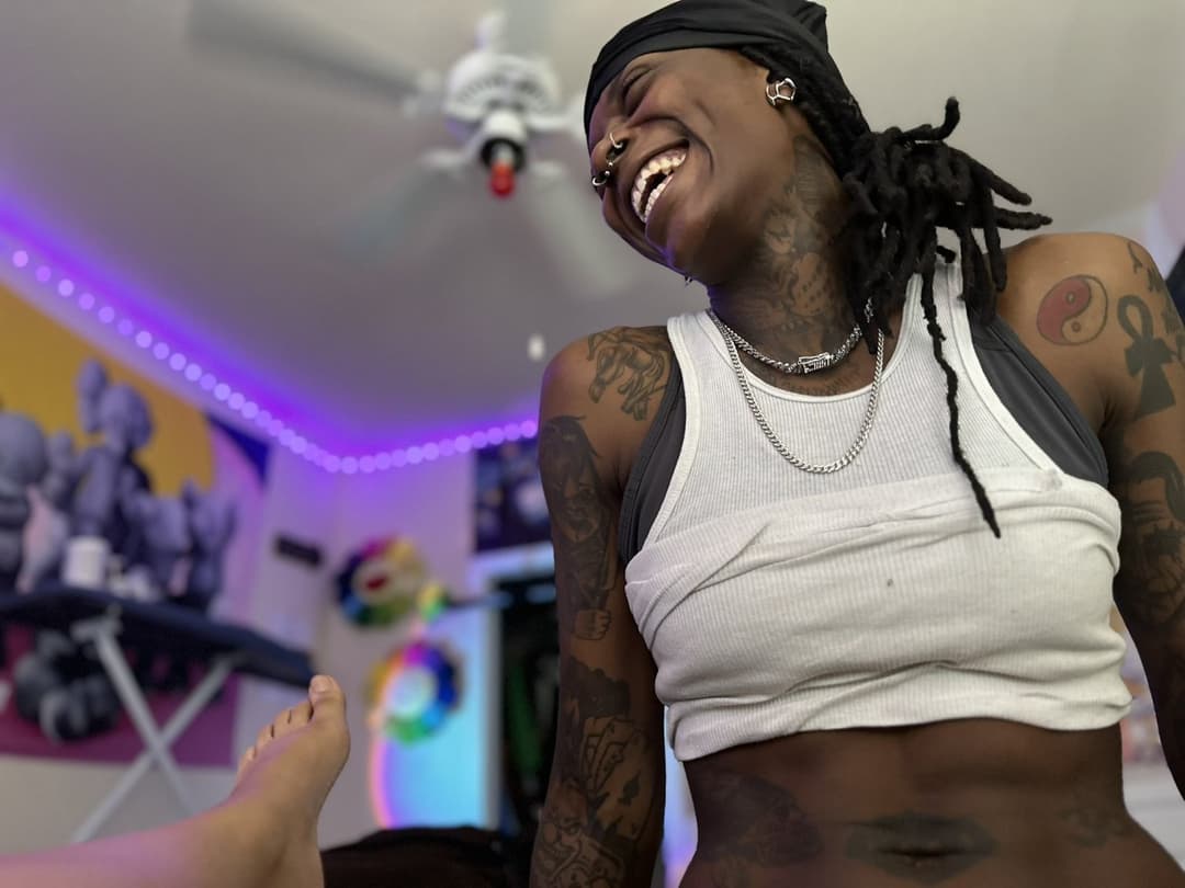 Ebony Dyke Stud Black Tomboy Tajee