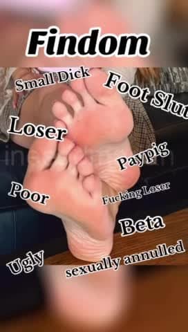 Feet Findom loser poverty