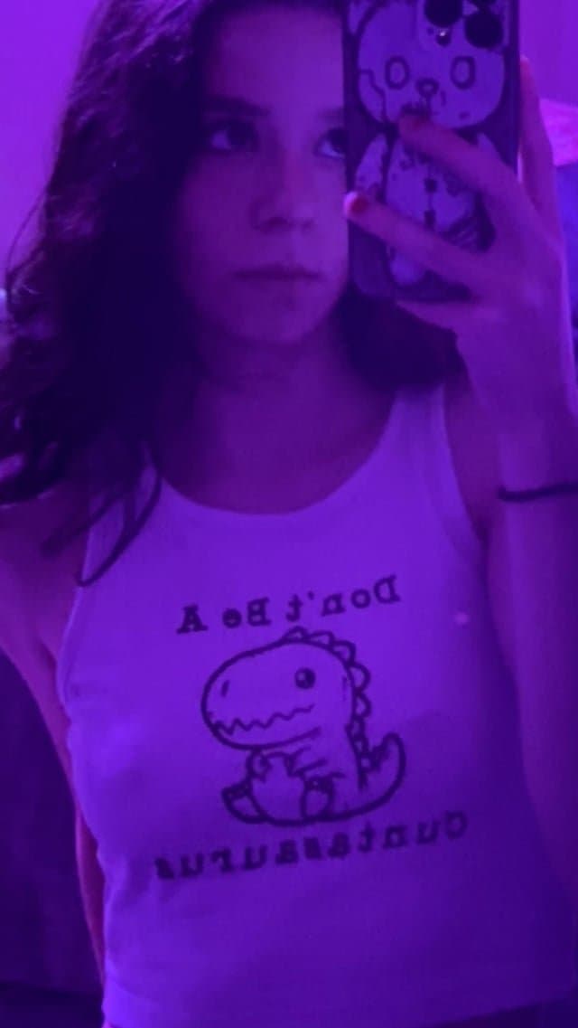 Skinny alt teen with cute bubble butt