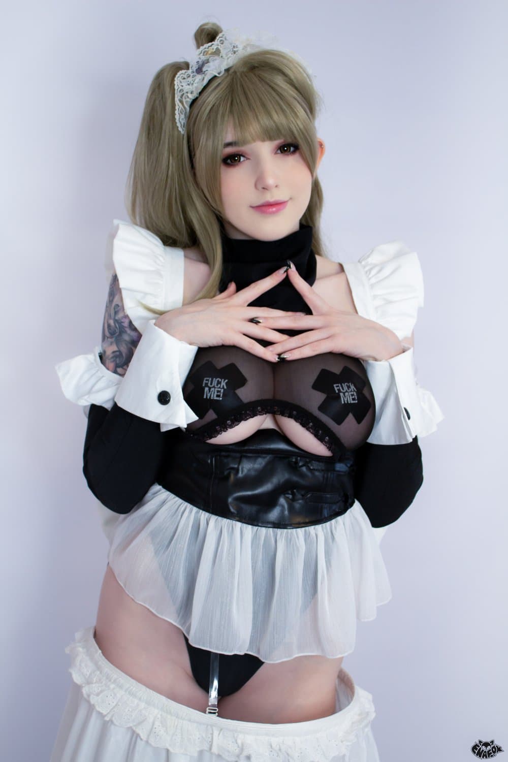 Legendary Maid Minalinsky (Kotori Minami) from Love Live naughty cosplay and blowjob 南ことり